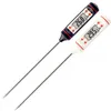 Digital Food Cooking Thermometer Probe Meat Huishoudelijke Hold Functie Keuken LCD Gauge Pen BBQ Grill Candy Steak Milk Water 4 Knoppen HHF1617