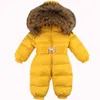 Russie Hiver Baby Swows Costumes Kids Jumpsuit Hold 25 18m4t Garçons Girls Chaussade Natural Fourn