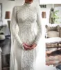 Luxury Dubai Muslim Mermaid Lace Wedding Dress 2020 Vestido de Noiva Long Sleeve Arabic Wedding Bridal Gowns Robe Mariee