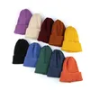 Cappello Campaniform per bambini Berretti di lana semplici e versatili Colore caramella 10 colori Berretto per bambini lavorato a maglia all'ingrosso