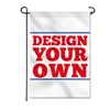 Custom Design Garden Flags 12x18inch 100D Polyester Fabric One Layer Single Side Printing with 80% Bleed