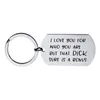 Couples Funny keychain I Love You For Who But That Dick Pussy Sure Is A Bonus Keychains Boyfriend Girlfriend Husband Wife2496