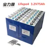 2019 NOVO 16PCS 3.2V 75Ah bateria lifepo4 CELL Prismatic 12V80Ah para EV RV embalar Solar DIY UK UE US TAX FREE UPS ou FedEx