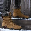 Laarzen waterdichte mannen tactische schoenen hoge kwaliteit winter lederen mannen camouflage warme werkschoen1