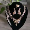 Kolczyki Naszyjnik 4 Sztuk Iced Out Bling Hip Hop Kobiety Zestaw Biżuterii Łańcuch tenisowy z CZ Miami Kubański Link Trendy Sexy Lips Charm Choker Neckla