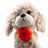조정 가능한 개 초커 귀여운 강아지 꽃 넥타이 매력 반사 빛 천으로 칼라 애완 동물 용품 polychromatic 1 41FJ G2
