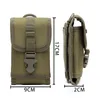 Mochila tática Molle Bag Bolsa Bolsa de correia 600D Casos de telefone de nylon ao ar livre camuflagem de camuflagem de caça à caça da cintura de viagem Bag251h