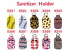 Sanitizer Titular 14 Cores Padrão Impressão Chapstick Suportes Favor Favor Keychain Girl Batom Chaveiros Para Valentin