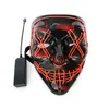 Halloween Horror mask LED Glowing masks Purge Masks Election Mascara Costume DJ Party Light Up Masks Glow In Dark 10 Colors w-00232