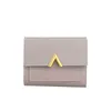 Designer New V Korean Wallet Kvinnlig kort stycke Wild Student Wallet Lady Card Bag Three Fold Coin Purse Wallet Trend 2717367