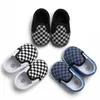 Pudcoco nouveau-né bébé garçon fille berceau Plaid impression chaussures toile landau chaussures Prewalker anti-dérapant semelle souple formateurs Sneaker