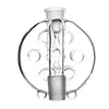 Hookahs 18mm Ash Catcher Holes Perc Joint Adapter Percolator Reclaimer Glass Bongs DAB Rig 14mm Design