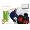 Mannen Vrouwen Elektrisch Verwarmde Jas Smart USB Thermische Warme Doek Veer Mode Verwarming Vest Plus Size Winterjas1553090