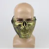 Tactical Skull Warrior Mask Hunt Costume Halloween Party Masquerade Half Mask Game Cosplay Prop Protection militaire en plein air Masque3684385