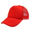 Ball Caps DIY Plain Color Blank Hand Drawing Adjustable Baseball Solid Trucker Mesh Curved Visor Outdoor Shading Sun Hats3976375