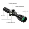 BSA OPTICS 4-16x44 AOE Taktiskt kikarsikte Optiskt sikte Grönt Röd Upplyst Jaktkikare Kikarsikte Sniper Airsoft Air Gun