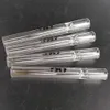 100mm Glass One Hitter Pipe Smoking Pipes 4 Inch Steamroller Piece Filter Tips Taster Clear Cigarette Holder