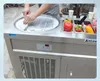 ETL 2 casseroles avec 10 seaux équipement de cuisine de rue machine à crème glacée frite machine à glace en rouleau