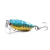 hengjia 100ピースCicada Hard Fishing Lure昆虫釣りタックルクランクベイトルアーベイト4cm 4cm 4.4g 8＃フック8色フローティングウォブラー