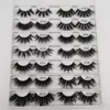 5D 20-25mm Eyelashes 8 Styles Eye Makeup False Lashes Soft Natural Thick Fake Eyelash 3D Extension Beauty Tools Maquillaje Pestanas Postizas