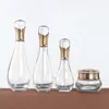 Sprayflaska Tomma kosmetiska behållare Travel Press Pumpflaska Essential Bottles Cream Atomizer Perfume Container Glass Clear