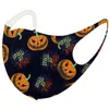 DHL Halloween Natale Stampa 3D Moda Maschera per il viso Copri bocca PM2.5 Respiratore Antibatterico Lavabile Riutilizzabile Maschere di cotone di seta di ghiaccio