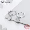 Modian New Luxury Solid 925 Sterling Silver Hearts Stars Dangle örhängen Fashion Silver Jewerly For Women Wedding Earring Gift1323510