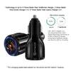 QC 3.0 Fast Car Charger Dual USB Port 3.1A Fast Charging 5V 9V 12V Qualcomm Adaptive Quick Charge Phone Adapter for Samsung S8 Iphone 7 8 X