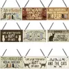 Nieśmiertelniki prostokątne drewniane akcesoria dla psów urocza przyjaźń tablice ze znakami zwierząt rustykalne dekoracje ścienne dekoracje do domu HHC2145