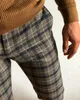 Men Vintage Plaid Suit Pants Formal Dress Pant Business Casual Slim Pantalon Classic Check Suit Trousers Wedding Party1