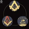 Brotherhood masons Masonic Craft Gold Plated Coin Eye Golden Design Mason Token Coins Collection3815216