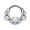 1 stks CZ Rvs Septum Clicker Gouden Wings Neus Piercing Ring Hoop Helix Cartilage Oorbellen Septum Piercing Sieraden Lichaam