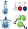 Imperméable jetable boule en plastique porte-clés imperméables jetables étui sphérique Portable voyage randonnée Camping imperméable