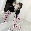 Girl Clothes Set Size for 2T 3 4 5 6 7 8 9 10 Years Long Sleeve Pants 2pcs Suits Fashion Baby Girls Bodysuit Kids Clothing Set