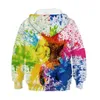 2020 Europese en Amerikaanse nieuwe Star 3D Digital Printing Kinderkleding Rits Trui Losse Casual Hooded Jas