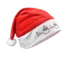 عيد الميلاد قبعة الذهب المخمل مطرز قبعة عيد الميلاد حزب حزب اللباس سانتا قبعة هدايا عيد الميلاد T3I51105