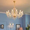 Modern luxury crystal chandelier living room bedroom glass crystals for chandeliers clear crystal chandelier lamp ball 6 lights