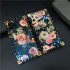 Luxury Glitter Square fodral f￶r iPhone 14Promax 14 13 12 11 Pro Max Holder Cover Flower Case Phone X Xs Max XR 14Plus Coque med l￥sring