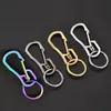 Stainless steel Heavy key ring Black gold Carabiner Car keychain for Men Women fashion jewelry will and sandy