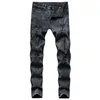 Mens Jeans Street Style Mens Biker Jeans Hole Dressed With Zipper Slim Fit Denim Casual Mane Trousers Pants299L