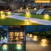 Paddestoelverlichting op zonne-energie Outdoor Solar Landscape Lamp LED Decor Lamp voor Patio Backyard Decoration Lighting