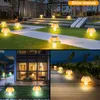 Paddestoelverlichting op zonne-energie Outdoor Solar Landscape Lamp LED Decor Lamp voor Patio Backyard Decoration Lighting