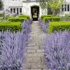 Decoratieve bloemen 6x Bundels Kunstmatige lavendel Bouquet Fake Bunch Purple Plant For Wedding Home Decor Off
