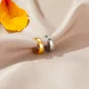 Moda Orecchini di diamanti C clip dell'orecchio a forma di orecchini rotondi di cristallo della vite prigioniera orecchini delle donne Orecchini a cerchio con taglio di apertura