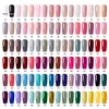 LEMOOC 12ml Colorful Gel Polish Glitter Sequins Red Grey Black Colors Soak Off UV LED Gel Varnish Long Lasting Nail Art