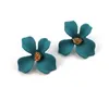 Personalized Candy Color Flower Stud Earring New Fashion Small Flower Earrings for Women Girls Korea Style Jewelry Epacket free