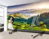 3d maison papier peint moderne murale 3d papier peint pays des merveilles et montagnes paysage romantique paysage décoratif soie 3d papier peint mural