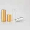5ml Portable Mini Aluminum Refillable Perfume Bottle With Spray Empty Makeup Containers With Atomizer For Traveler Sea Shipping RRA4016