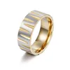 Stainless steel incision ring Black Gold Cutting Wedding Rings Fashion Bands for Men Womens fashion jewelry will and sandy new