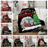 Vuxen 3D Julkläder Dubbel Heavy Blanket Winter Blankets Swaddling Bedding Xmas Hem Textiles 150 * 200cm T2i51478